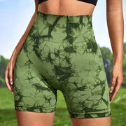 Tie Dye Marble Yoga Shorts